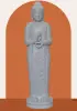 Product image 1 of the product “Standing Buddha made of Riverstone in Dharmachakra position - gesture of wheel of the teaching of Dharma. About 153cm height. ”
